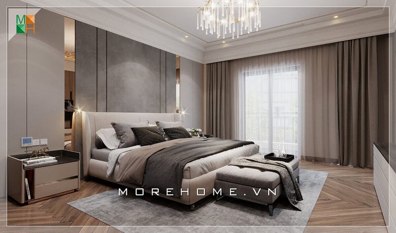  Tổng hợp 28 Thiết kế nội thất căn hộ chung cư đẹp, độc đáo với giường ngủ hiện đại 2022-2025