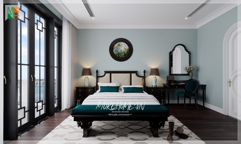 Chiếc giường ngủ mang lại cảm giác chắc chắn, dẽ chịu thoải mái và chắc chắn khi sử dụng.